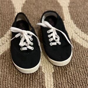 Wonder Nation Black and White Kids Sneakers